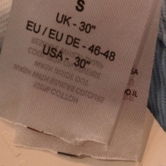 Boohoo Man Skinny Fit Tie Dye Denim Shorts in Powder Blue size 30 - Picture 7 of 9